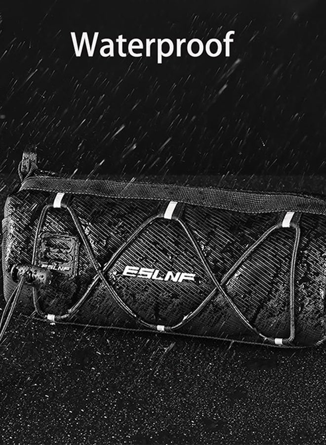 ESLNF Bike Handlebar Bag, Bicycle Front Bag Frame Storage Roll Bag Mountain Road Bikes Commuter Shoulder Bag Professional Cycling Accessories - Image 4